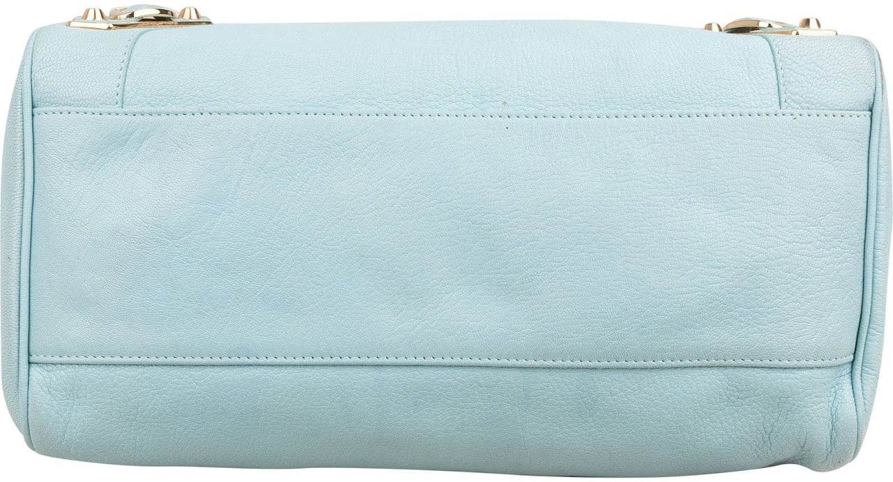 Balenciaga Blue Leather City Handbag Lichtblauw