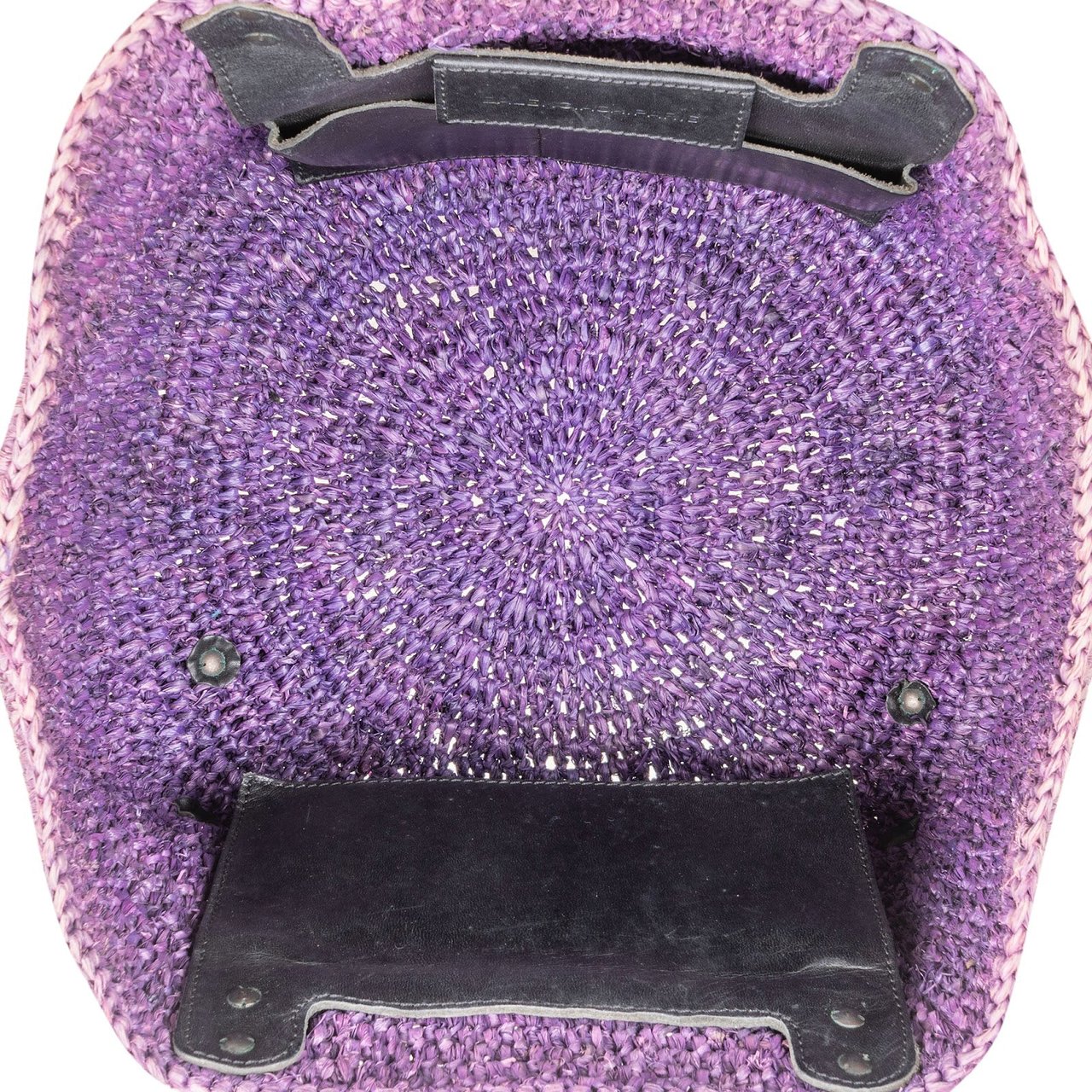 Balenciaga Balenciaga Raffia Panier Tote Handbag Paars
