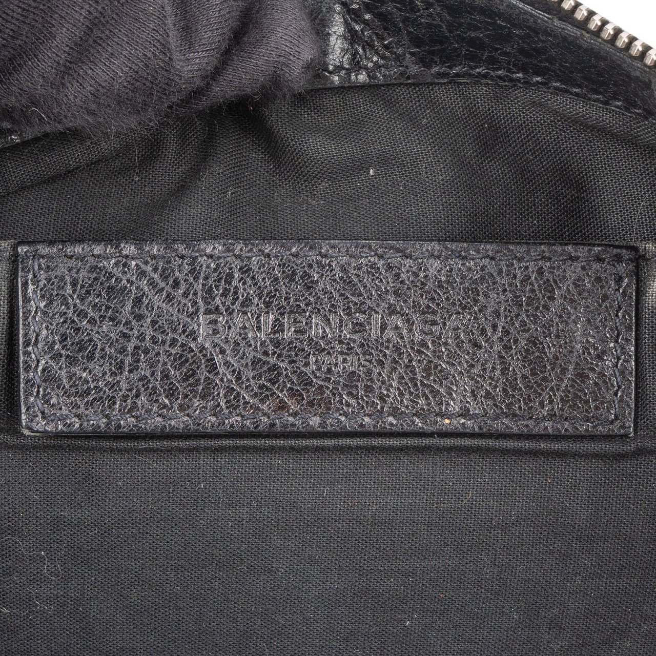 Balenciaga Black Leather City Clutch Zwart