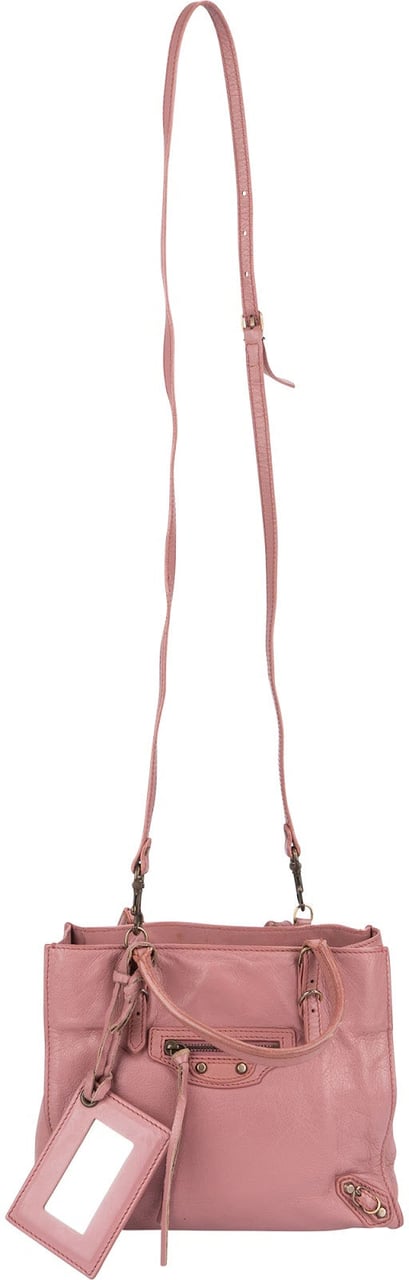 Balenciaga Balenciaga Pink Leather City Handbag Rood