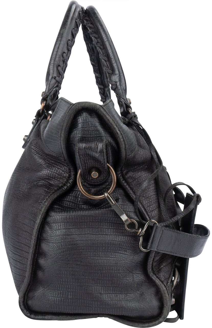 Balenciaga Balenciaga Black Leather Limited Fyrst 10th Anniversary City Handbag Divers