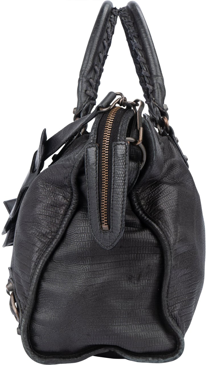 Balenciaga Balenciaga Black Leather Limited Fyrst 10th Anniversary City Handbag Divers