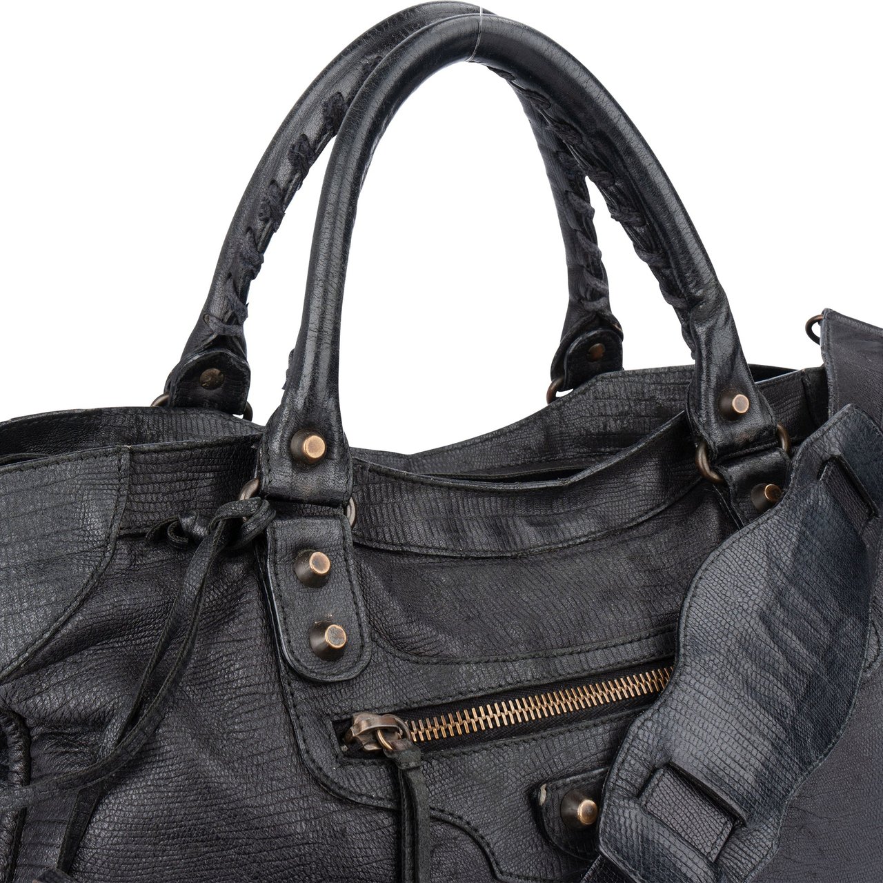 Balenciaga Balenciaga Black Leather Limited Fyrst 10th Anniversary City Handbag Divers