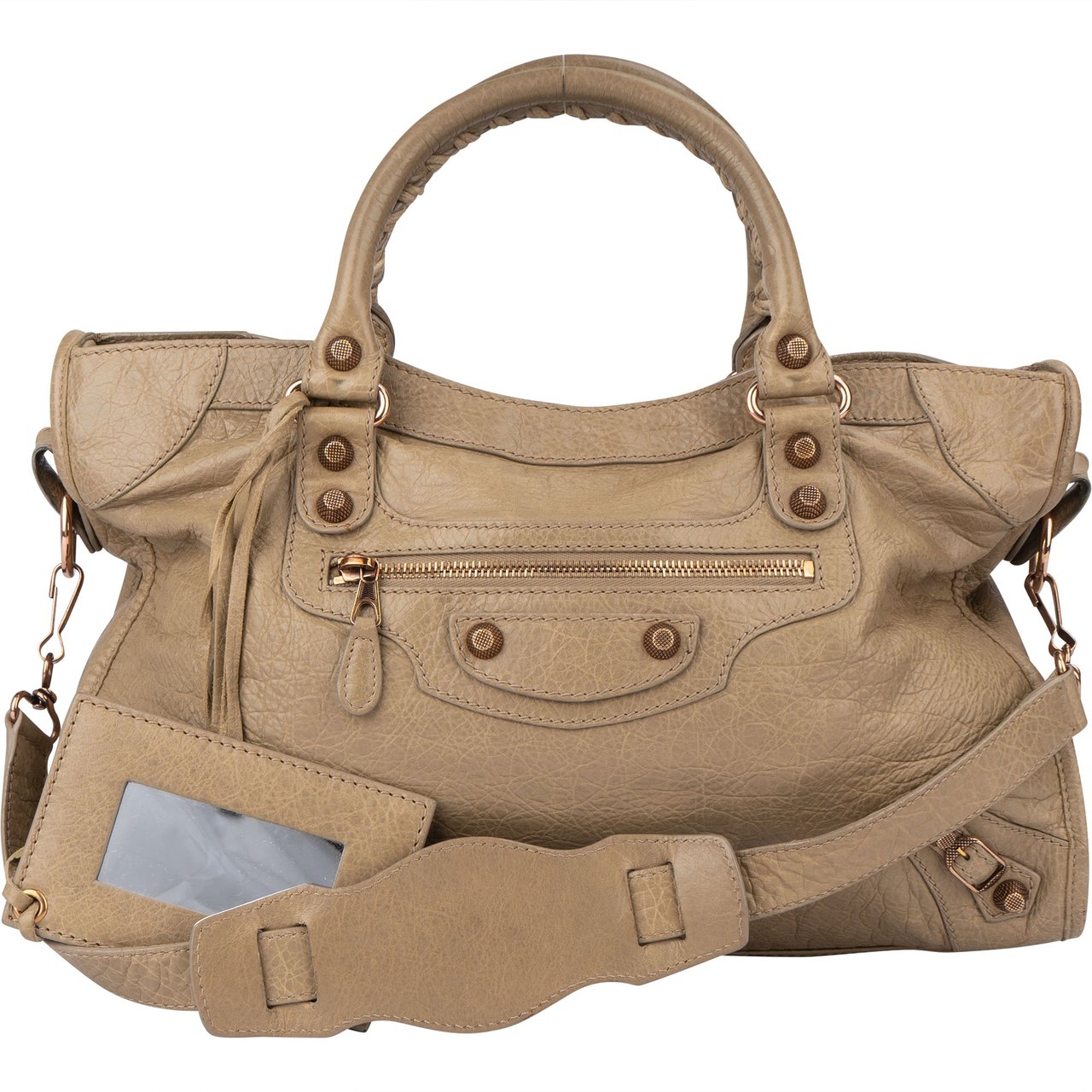 Balenciaga Balenciaga Leather Giant City Handbag Divers