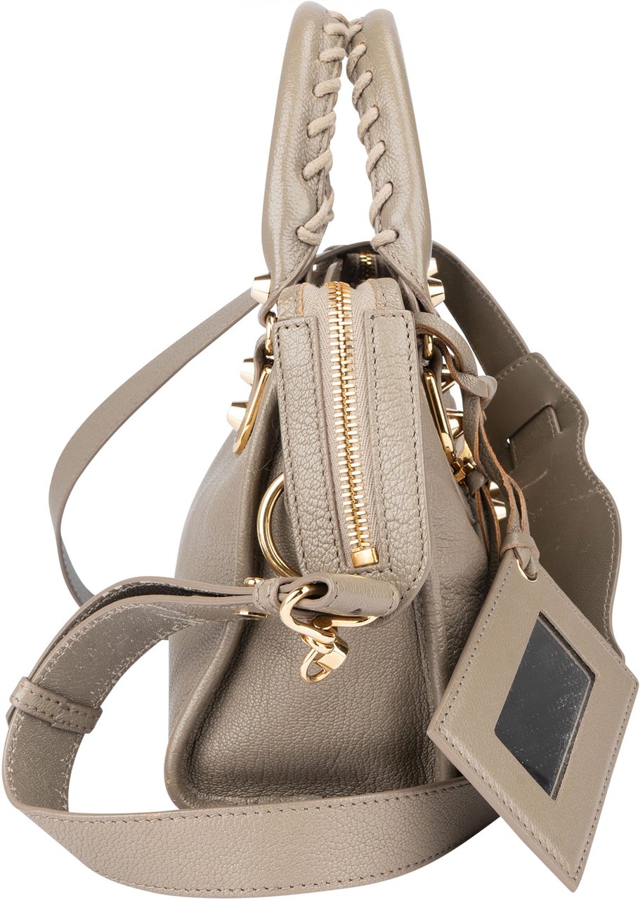 Balenciaga Balenciaga Grey Leather Mini City Handbag Divers