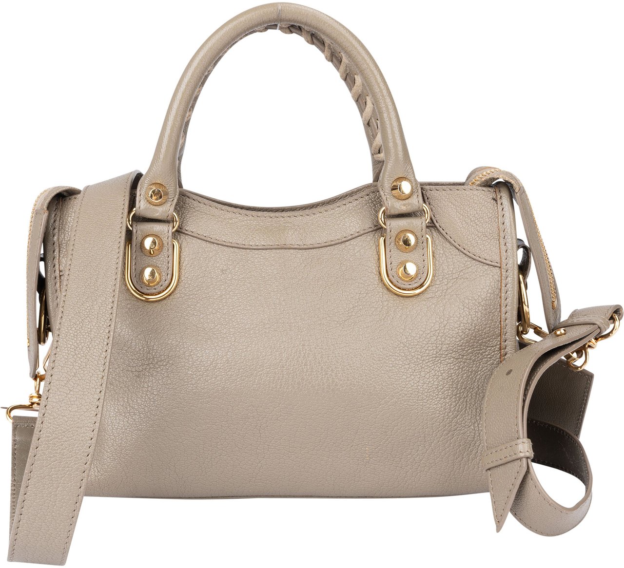Balenciaga Balenciaga Grey Leather Mini City Handbag Divers