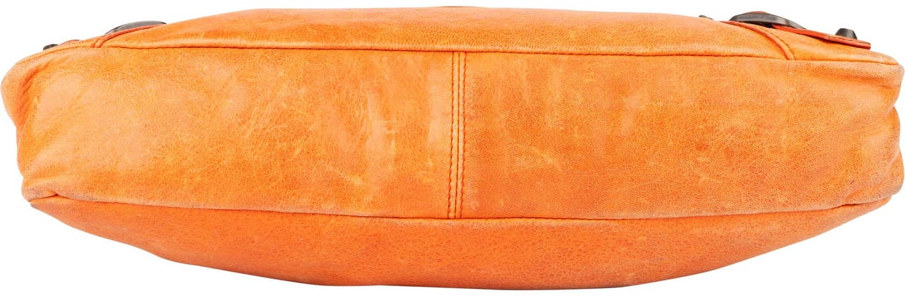 Balenciaga Balenciaga Orange Leather First City Handbag Oranje