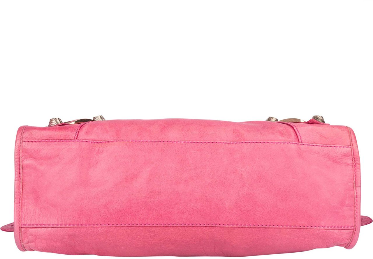 Balenciaga Balenciaga Pink Leather City Handbag Roze