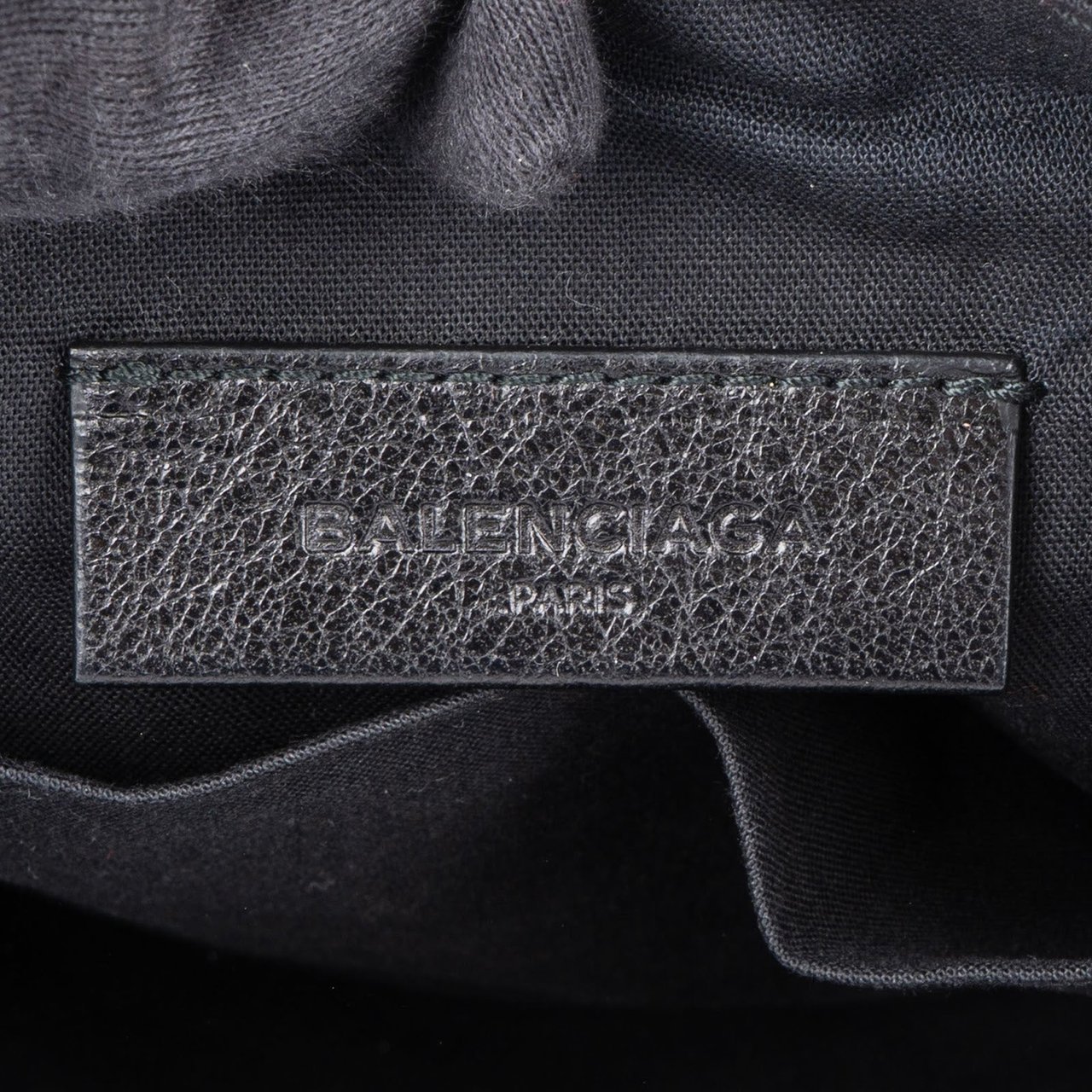 Balenciaga Balck Leather Classic Envelope Clutch Zwart