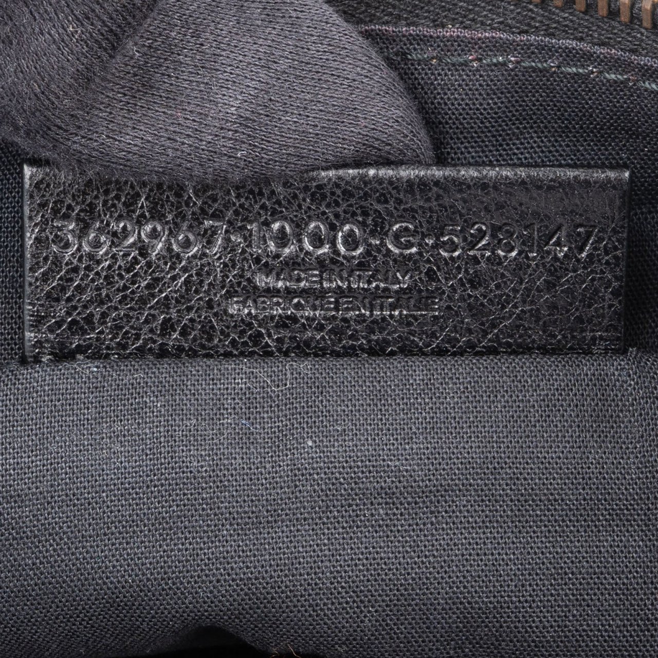 Balenciaga Balck Leather Classic Envelope Clutch Zwart