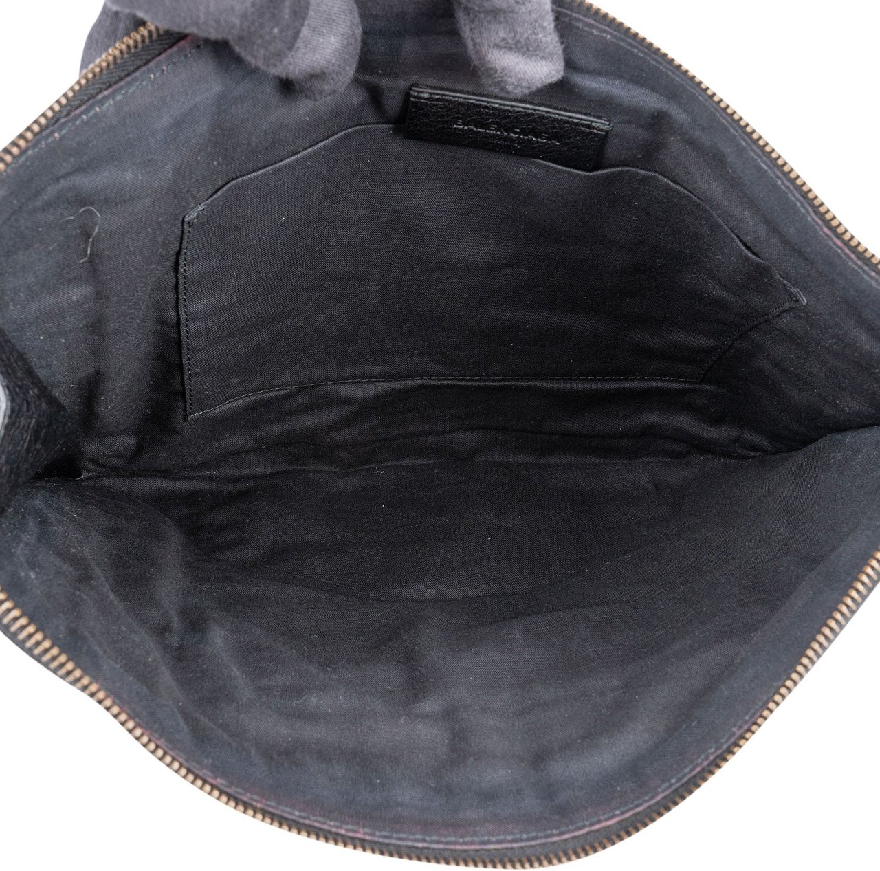 Balenciaga Balck Leather Classic Envelope Clutch Zwart