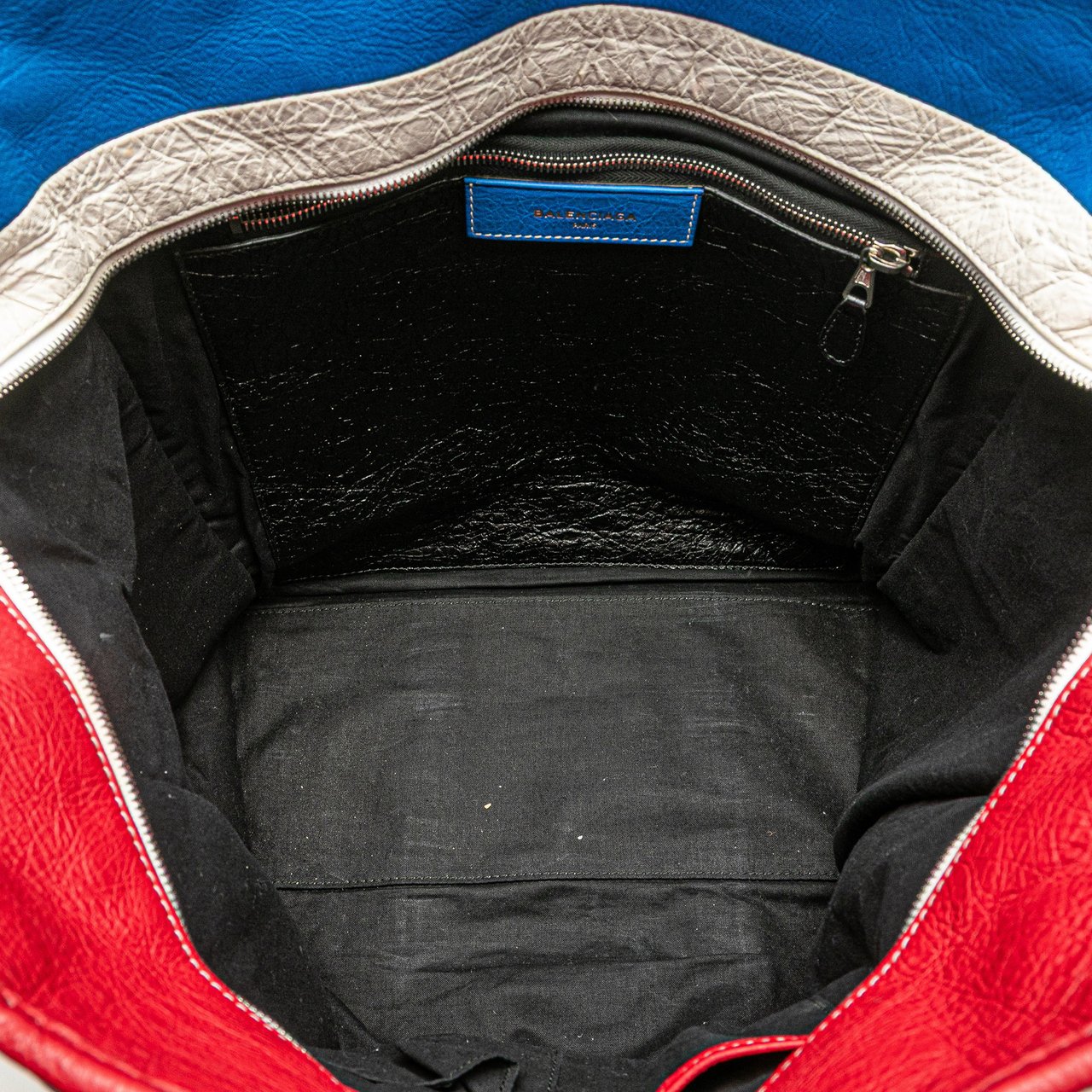 Balenciaga M Lambskin Bazar Shopper Satchel Rood