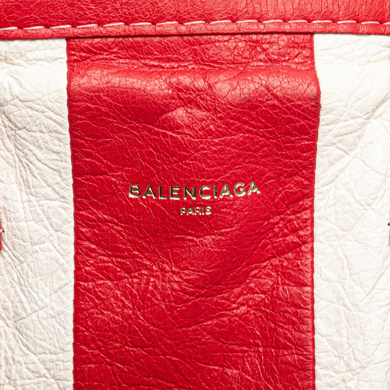Balenciaga M Lambskin Bazar Shopper Satchel Rood