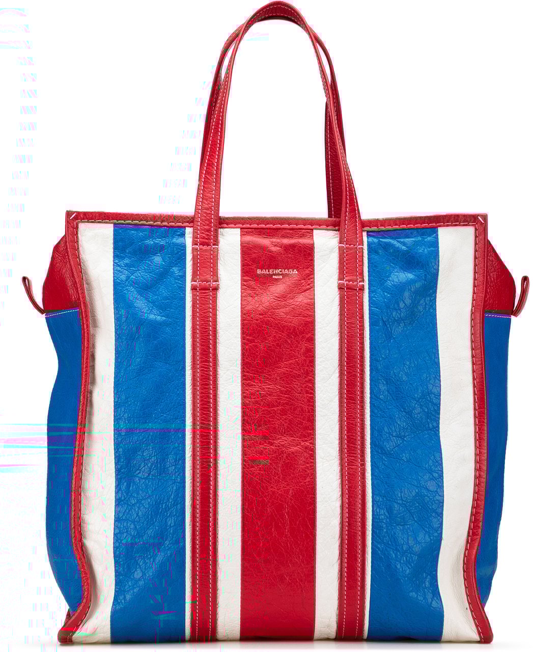 Balenciaga M Lambskin Bazar Shopper Satchel Rood