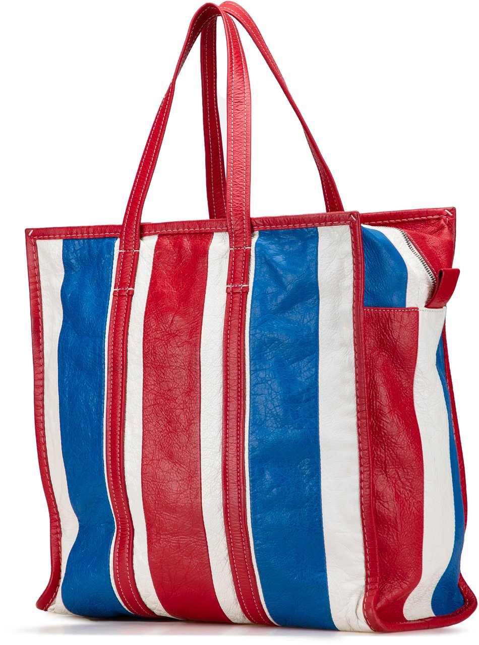 Balenciaga M Lambskin Bazar Shopper Satchel Rood