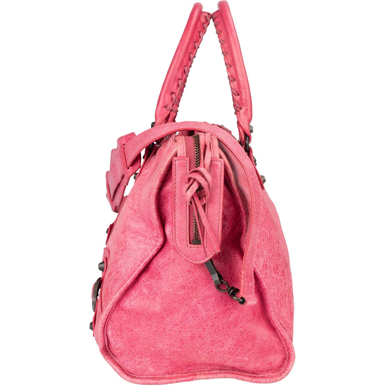 Balenciaga Balenciaga Pink Leather City Handbag Roze