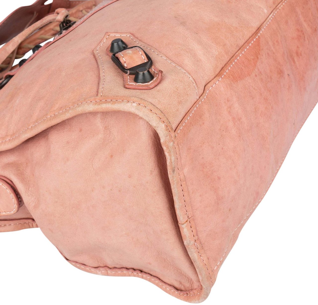 Balenciaga Balenciaga Pink Leather City Handbag Roze