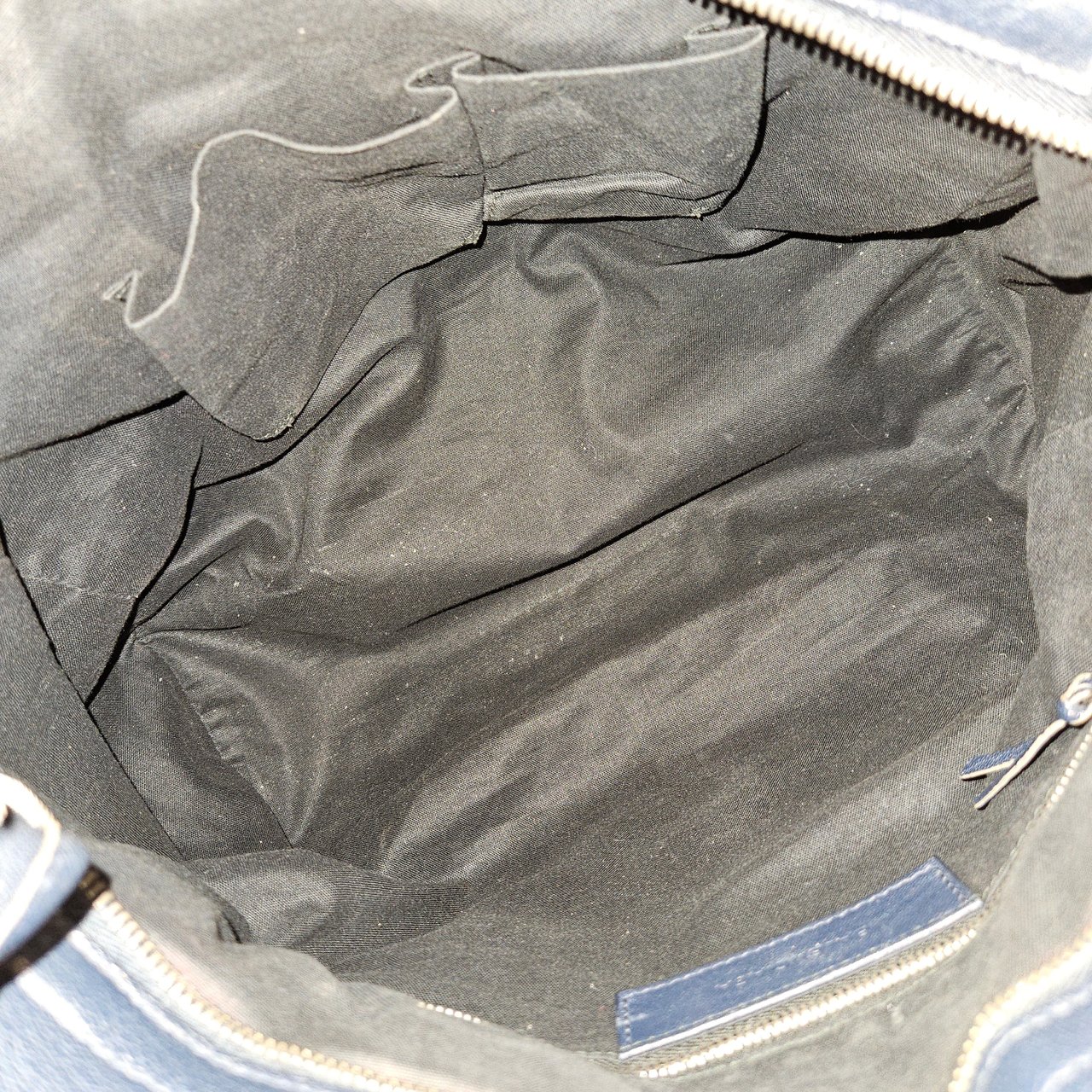 Balenciaga Blue  Leather Giant City Handbag Navy