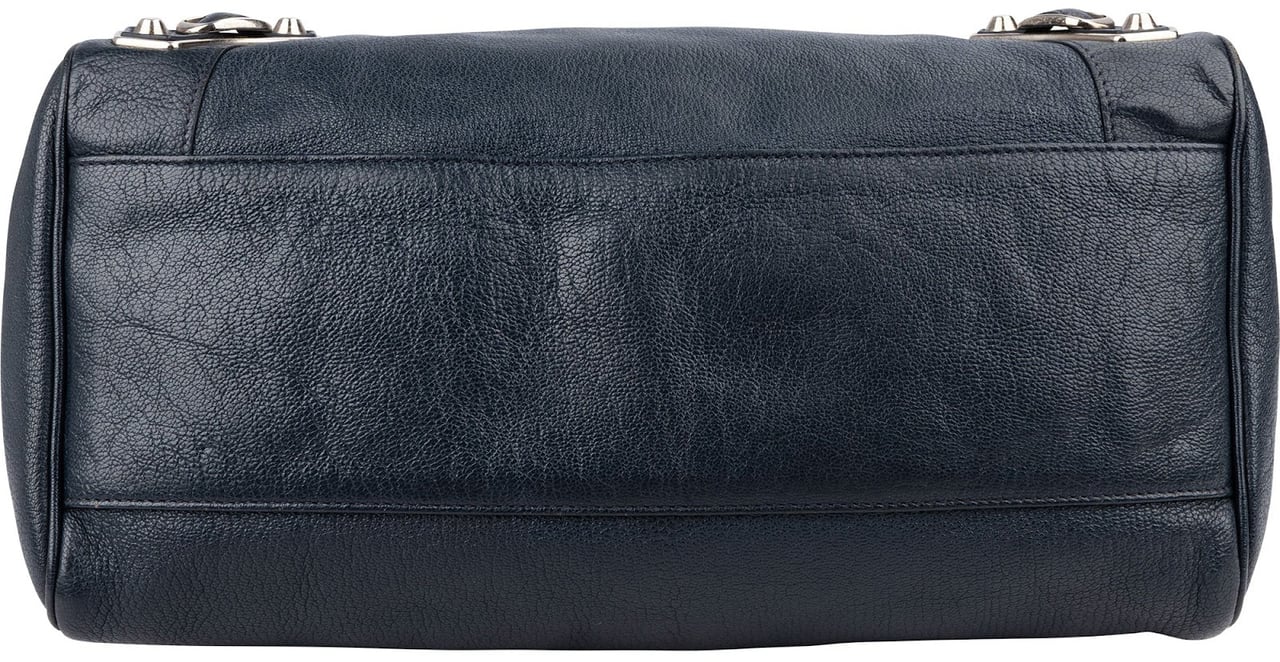 Balenciaga Blue  Leather Giant City Handbag Navy