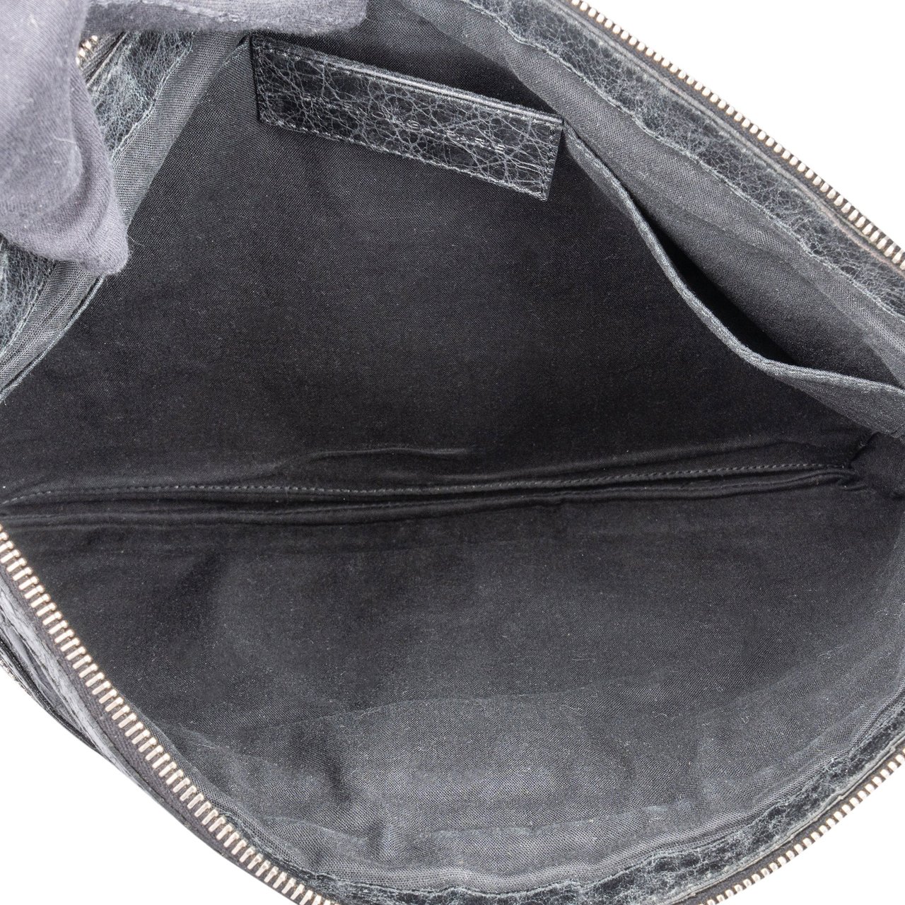 Balenciaga Balenciaga Black Leather City Clutch Zwart
