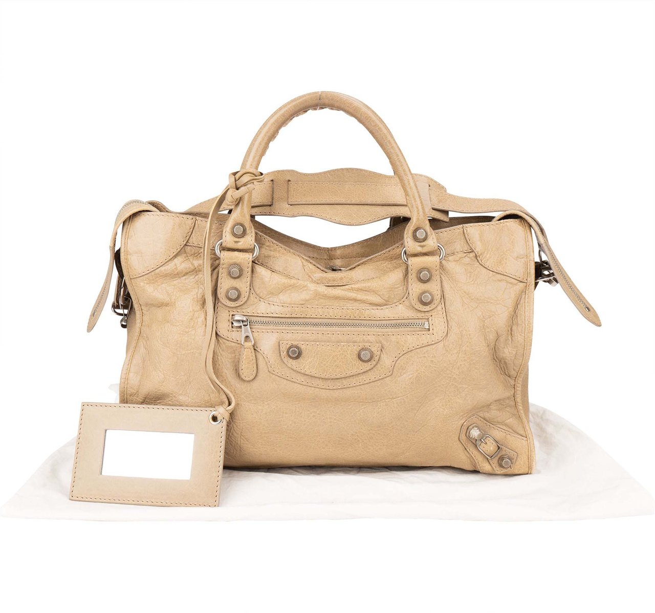 Balenciaga Balenciaga Beige Leather City Handbag Beige