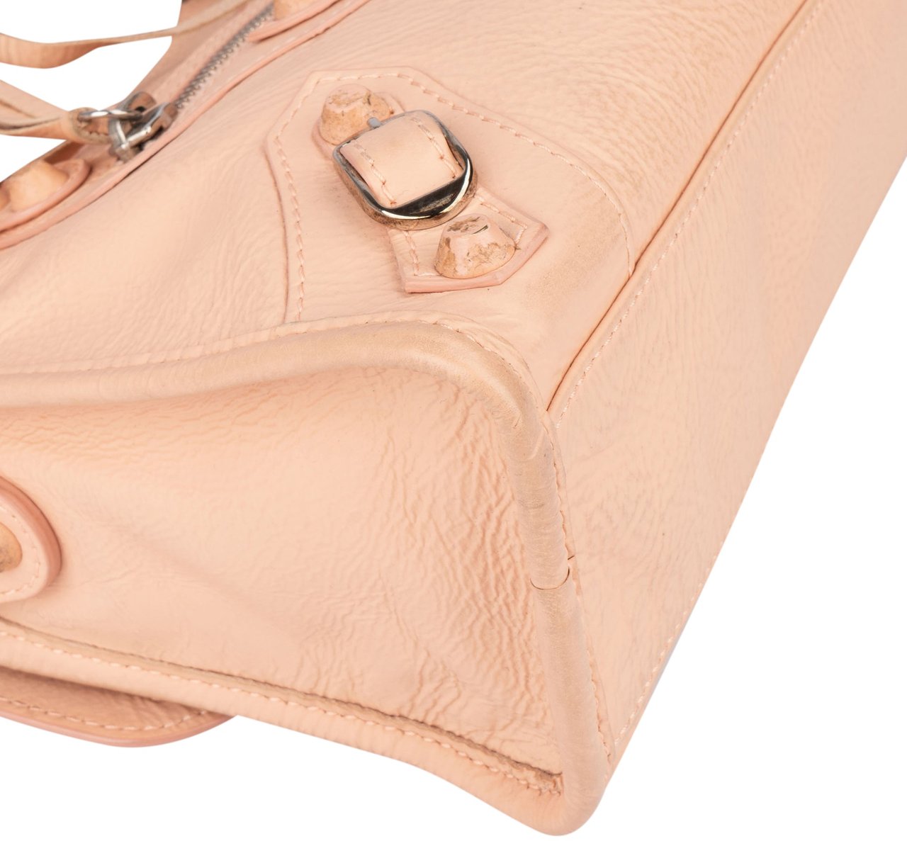 Balenciaga Balenciaga Leather City Mini Handbag Roze