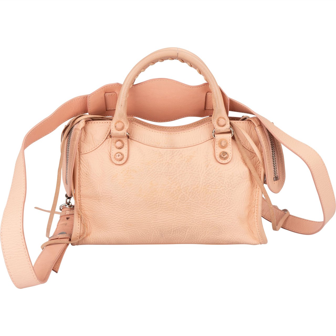 Balenciaga Balenciaga Leather City Mini Handbag Roze