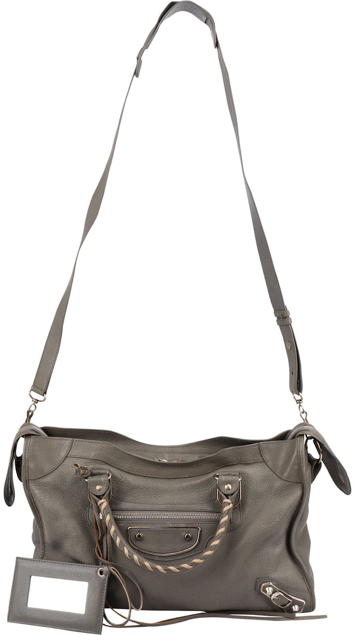 Balenciaga Grey Leather City Handbag Divers