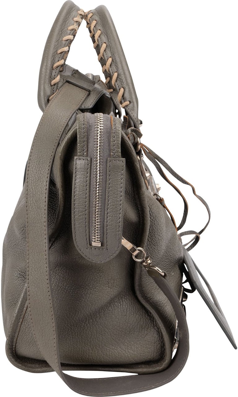 Balenciaga Grey Leather City Handbag Divers