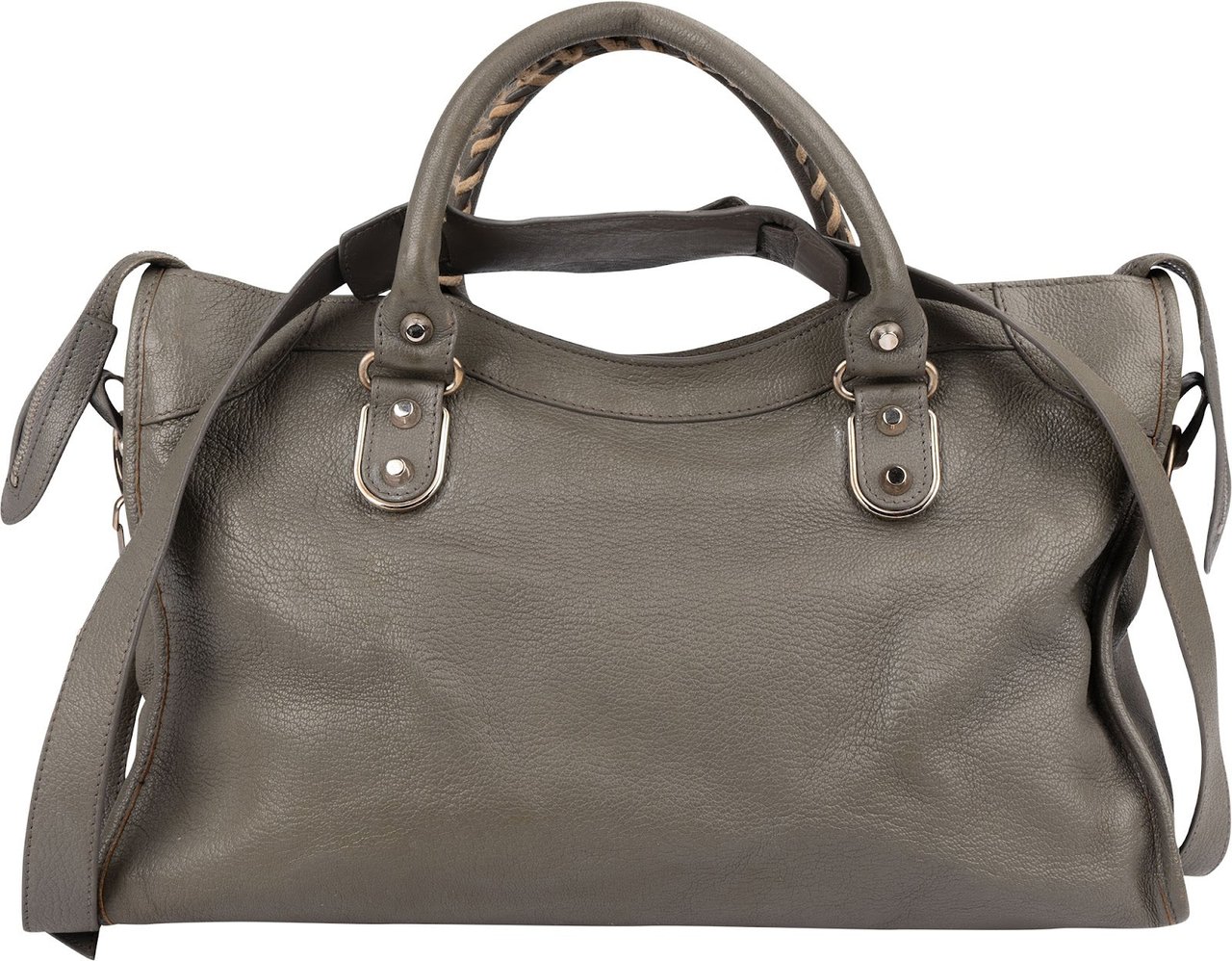Balenciaga Grey Leather City Handbag Divers