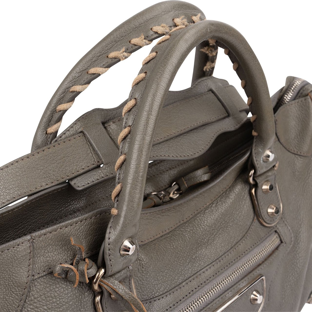 Balenciaga Grey Leather City Handbag Divers