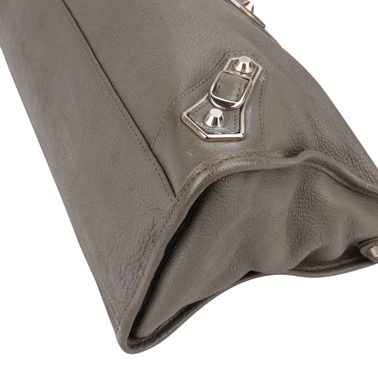 Balenciaga Grey Leather City Handbag Divers