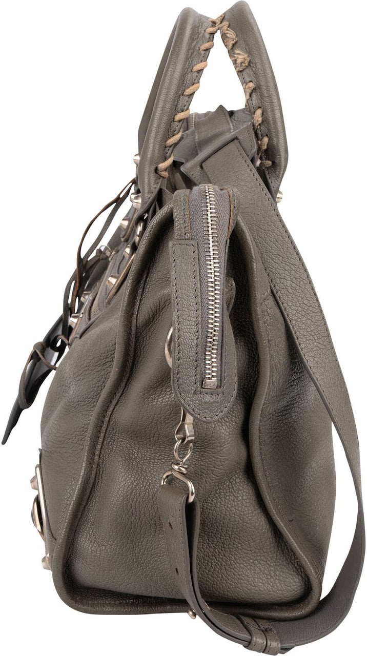 Balenciaga Grey Leather City Handbag Divers