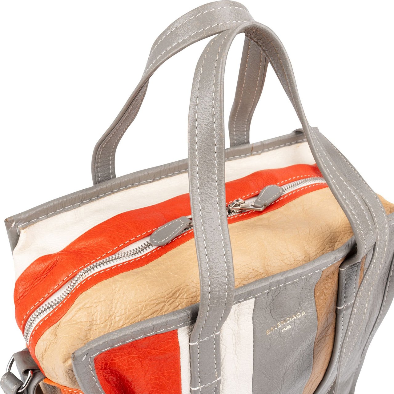 Balenciaga Leather Bazar Shopper Tote Handbag Divers