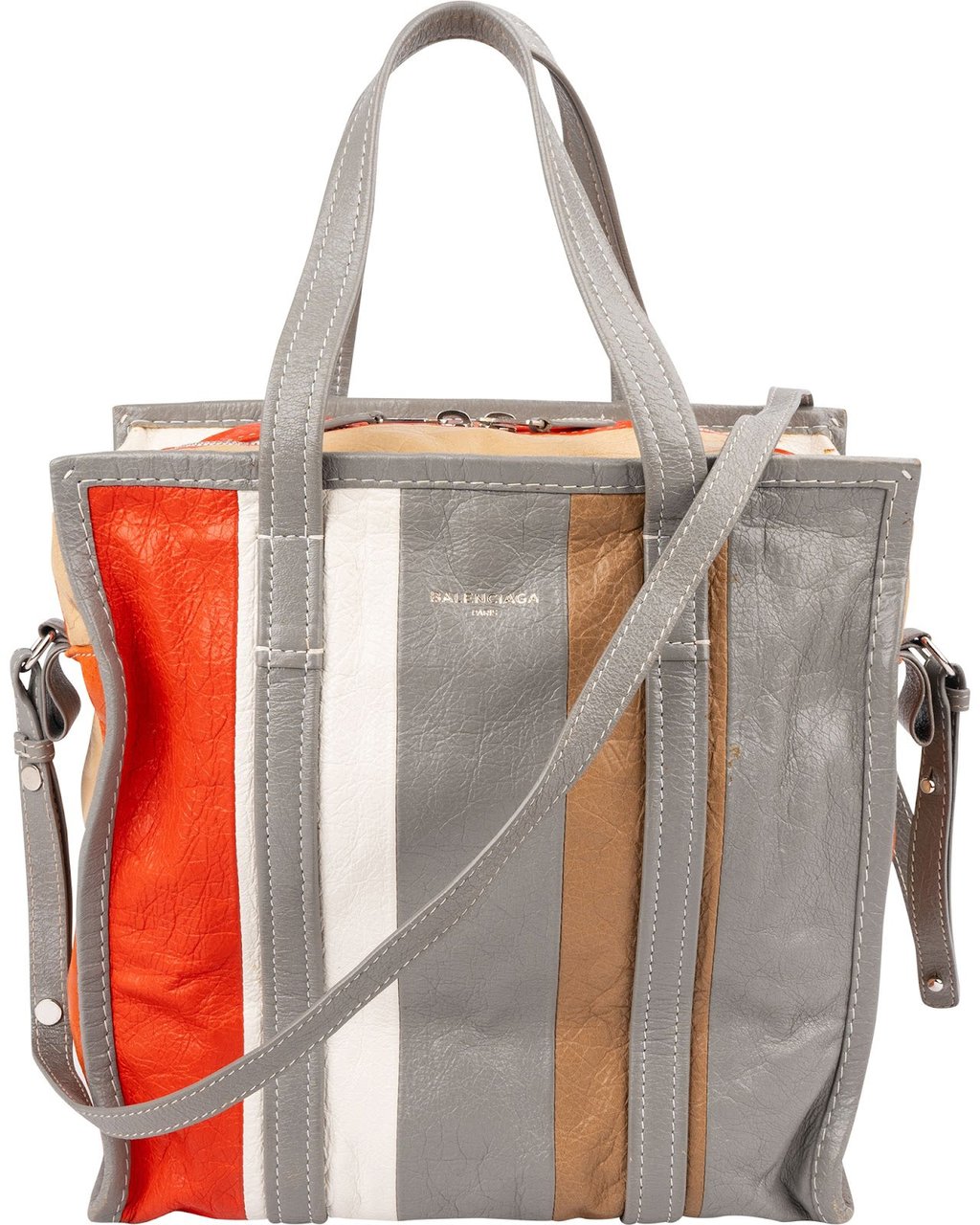 Balenciaga Leather Bazar Shopper Tote Handbag Divers
