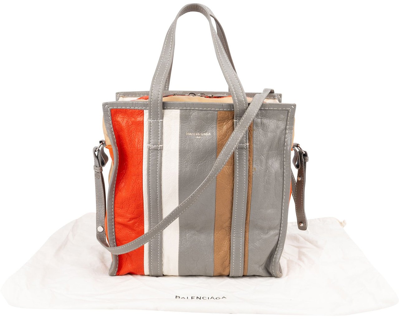 Balenciaga Leather Bazar Shopper Tote Handbag Divers