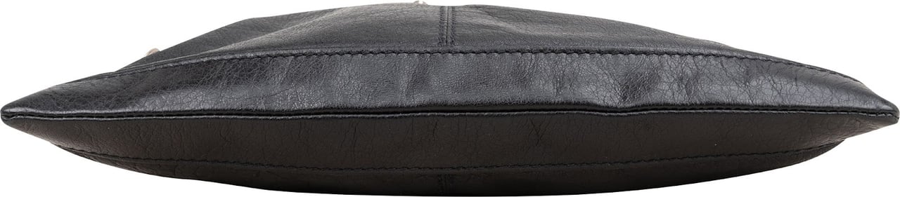 Balenciaga Black Arena Leather City Pochette Clutch Zwart