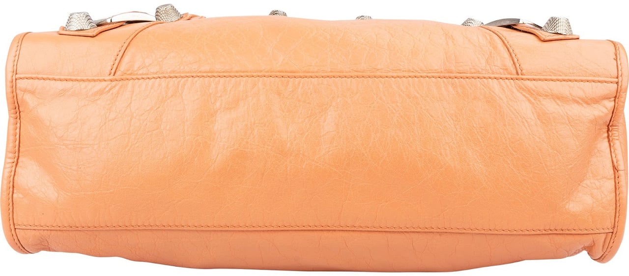 Balenciaga Orange Leather City Handbag Oranje