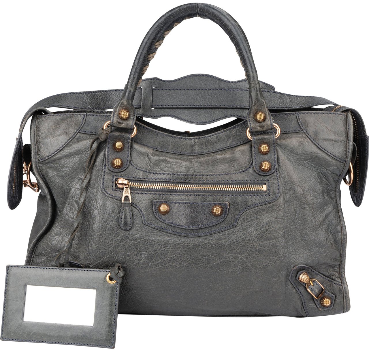 Balenciaga Balenciaga Grey Leather City Handbag Divers