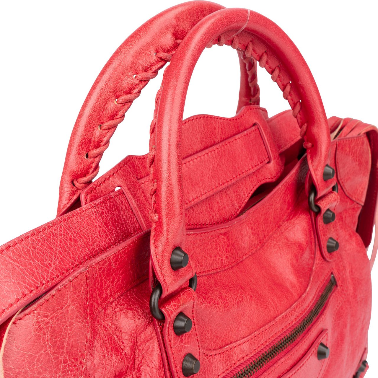Balenciaga Balenciaga Leather Classic City Handbag Rood