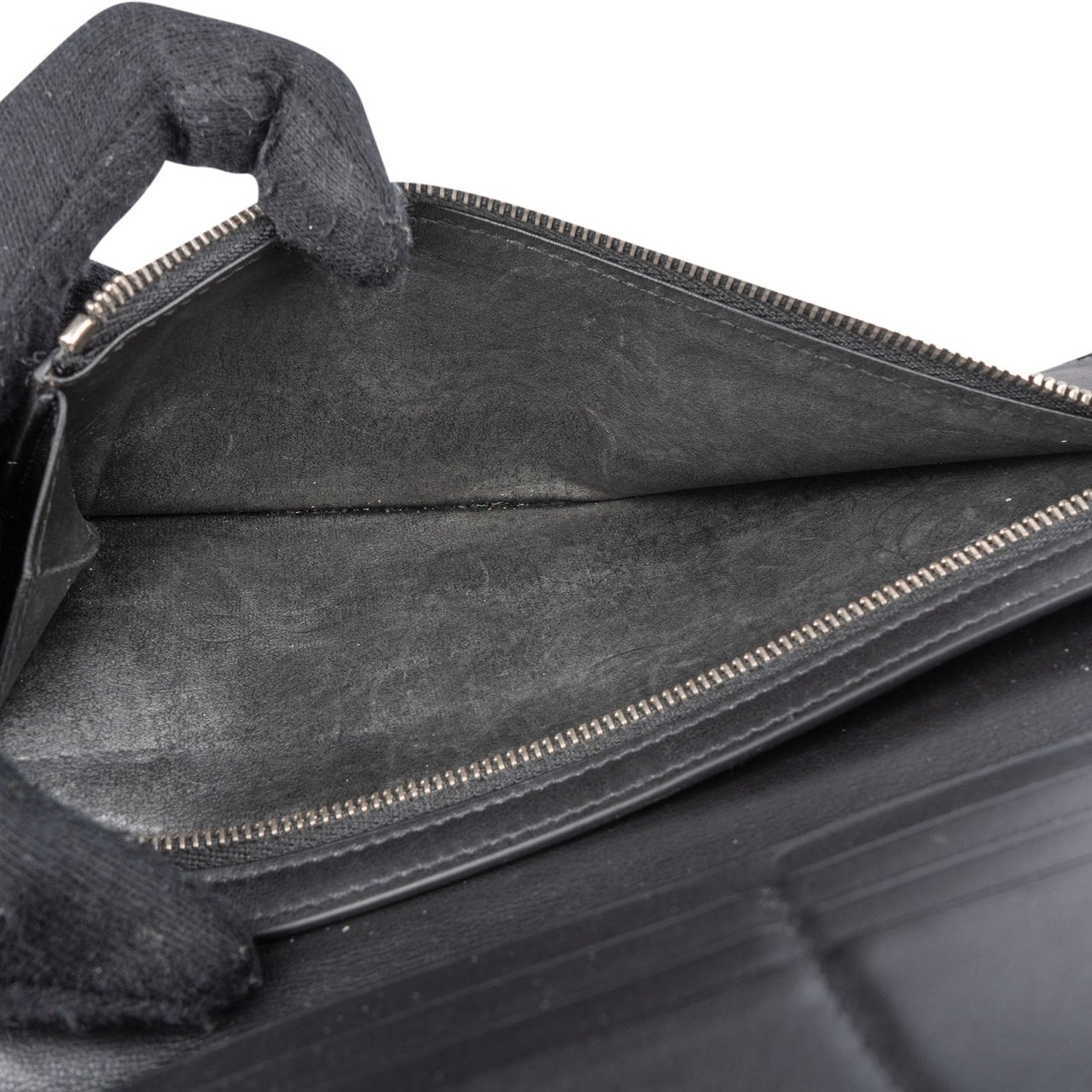 Balenciaga Leather Passport Holder Wallet Zwart