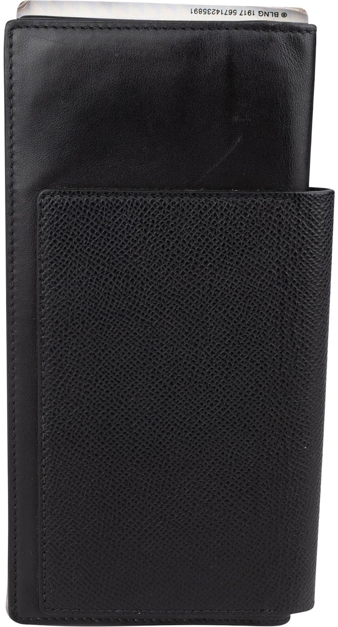 Balenciaga Leather Passport Holder Wallet Zwart