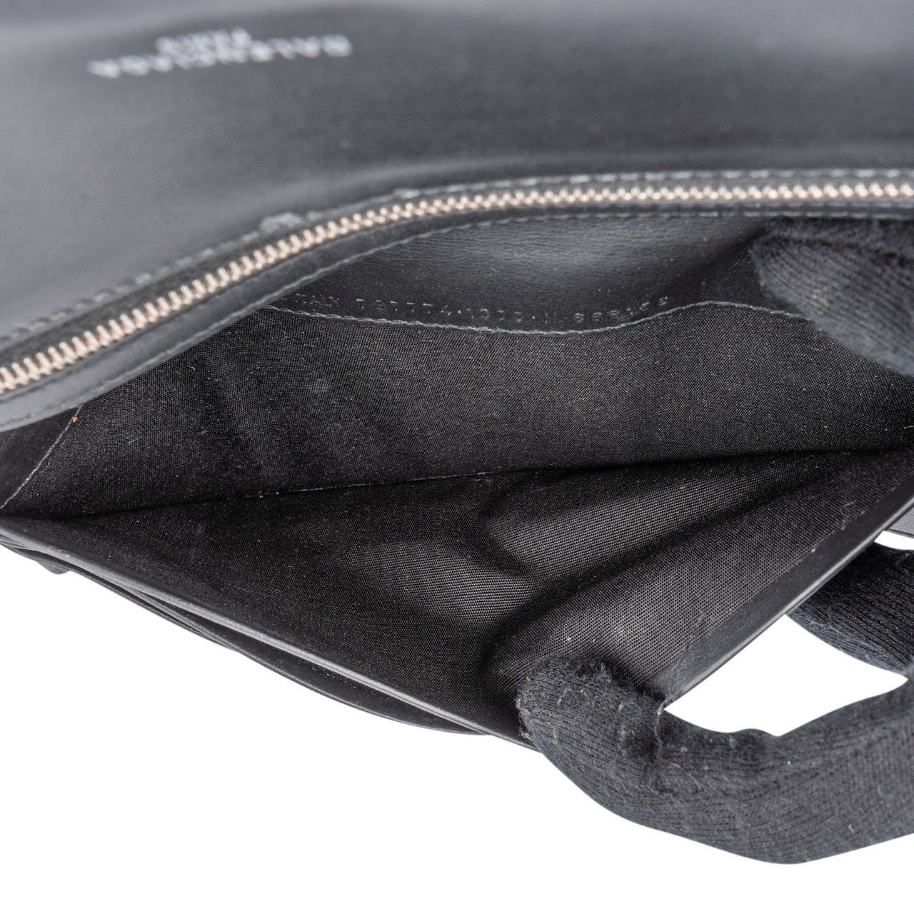 Balenciaga Leather Passport Holder Wallet Zwart
