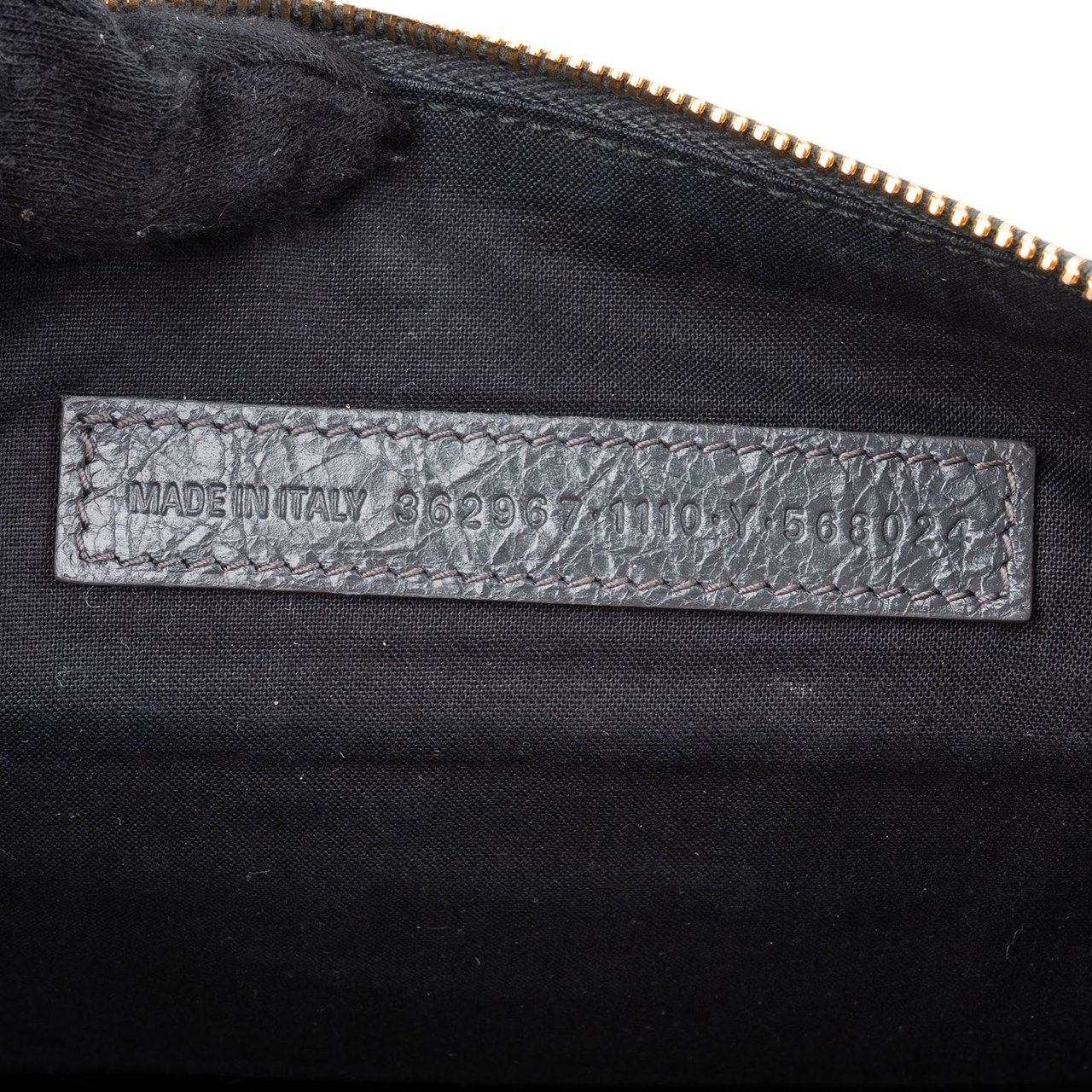 Balenciaga Leather Classic Arena Laptop Case Clutch Zwart