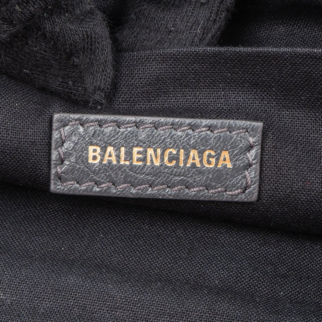 Balenciaga Leather Classic Arena Laptop Case Clutch Zwart