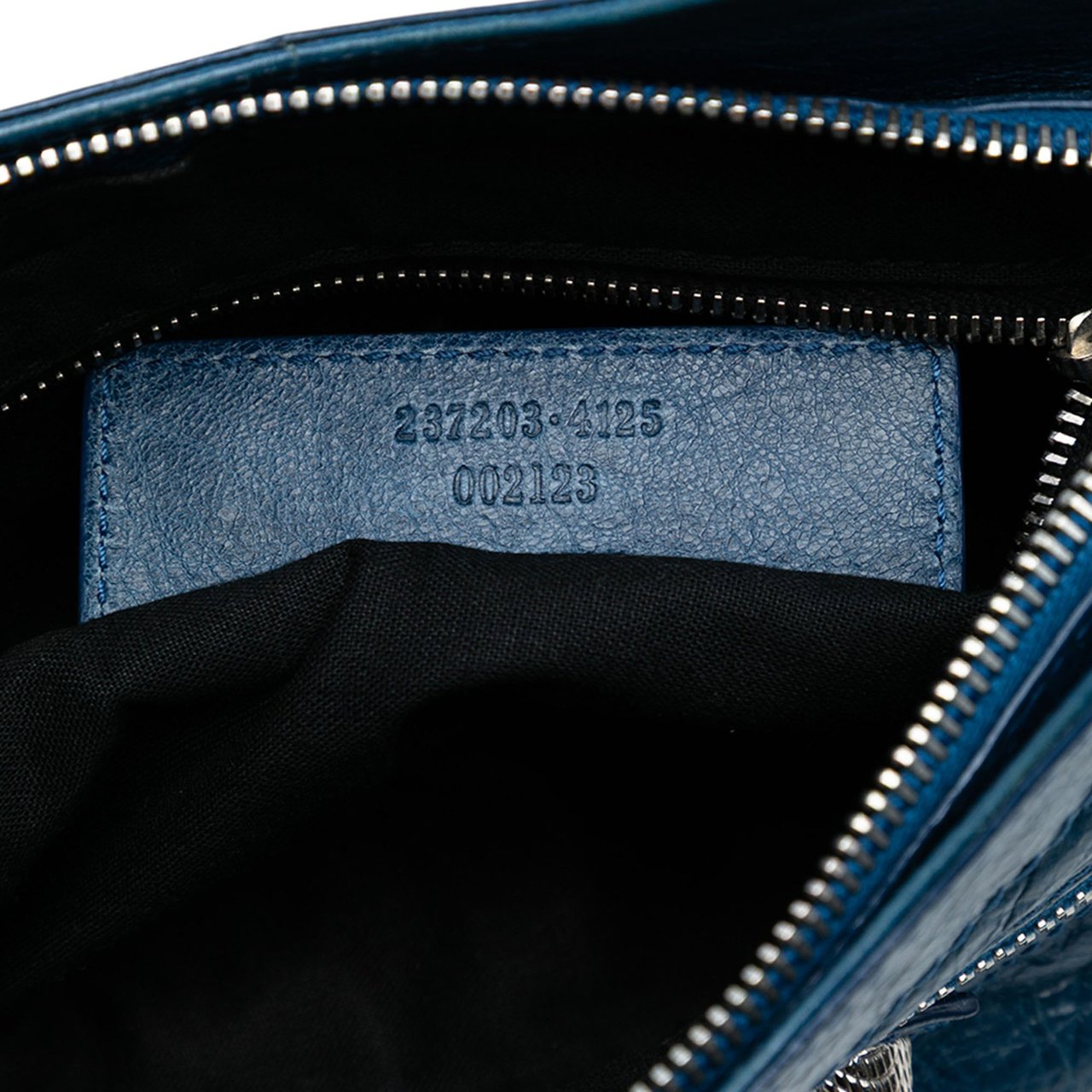 Balenciaga Lambskin Motocross Giant 12 Hip Crossbody Blauw