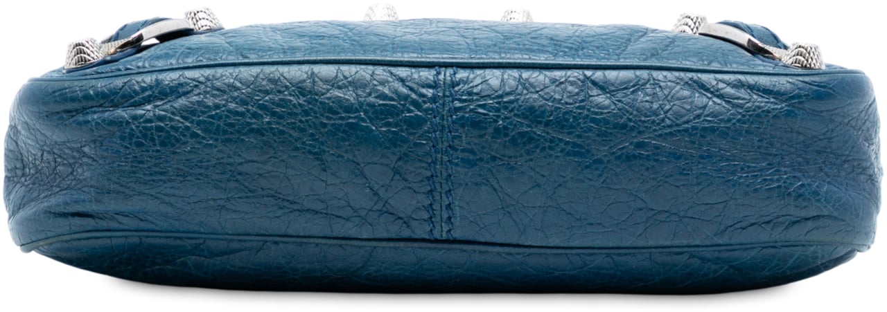 Balenciaga Lambskin Motocross Giant 12 Hip Crossbody Blauw