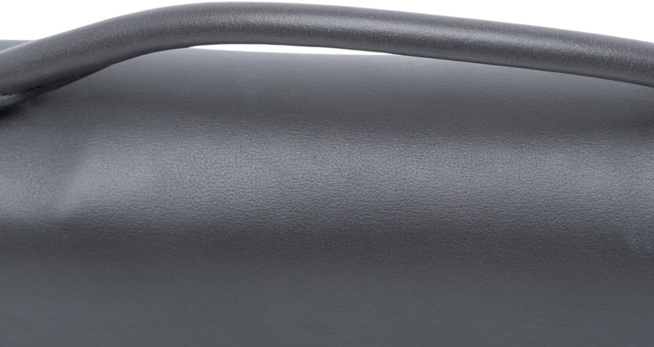 Balenciaga Small Smooth Calfskin Bel Air Clutch On Strap Grijs