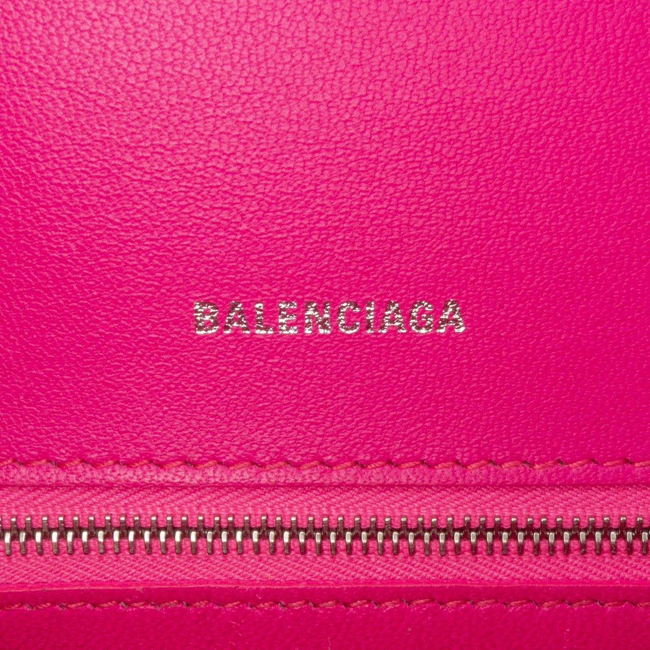 Balenciaga Small Shiny Box Calfskin Hourglass Satchel Roze