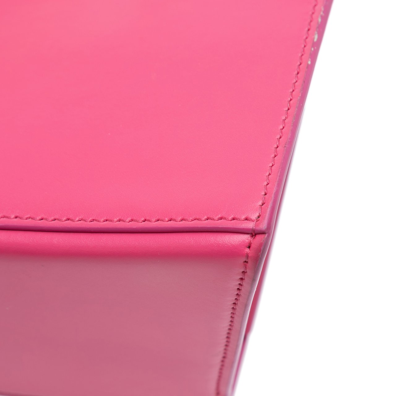 Balenciaga Small Shiny Box Calfskin Hourglass Satchel Roze